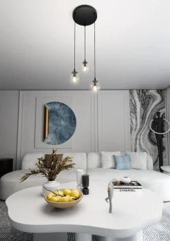 Cheap Lampa wisząca z przezroczystymi kloszami 711/3PREM | Kaja Oświetlenie Żyrandole Nowoczesne