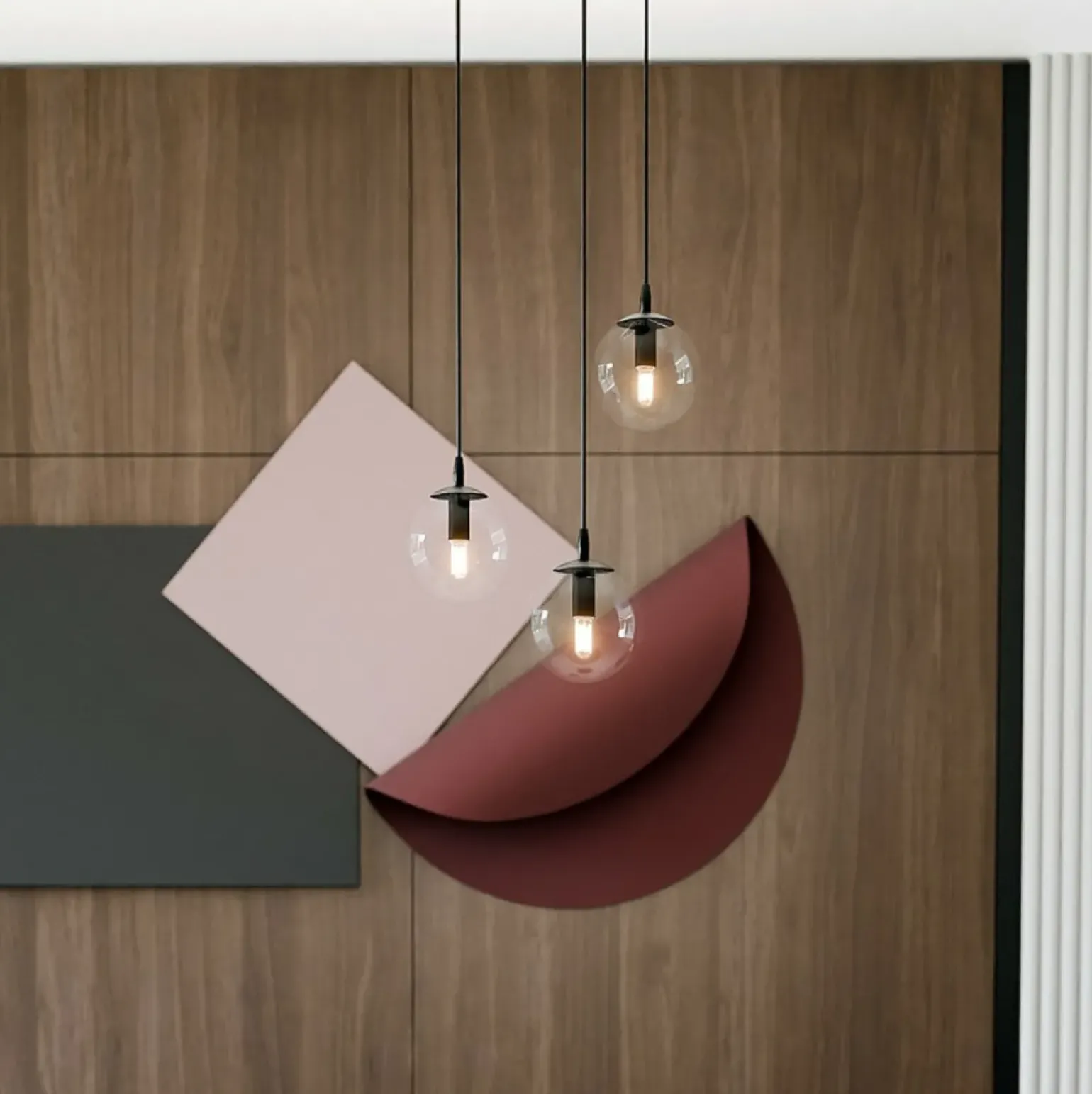 Cheap Lampa wisząca z przezroczystymi kloszami 711/3PREM | Kaja Oświetlenie Żyrandole Nowoczesne