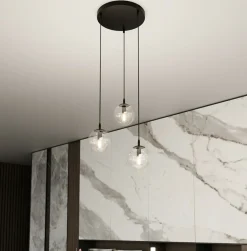 Cheap Lampa wisząca z przezroczystymi kloszami 711/3PREM | Kaja Oświetlenie Żyrandole Nowoczesne