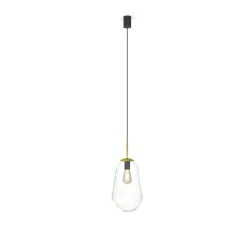 Clearance Lampa wisząca z przezroczystym szklanym kloszem 8672 | Kaja Żyrandole Nowoczesne