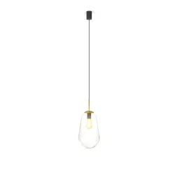 Clearance Lampa wisząca z przezroczystym szklanym kloszem 8672 | Kaja Żyrandole Nowoczesne