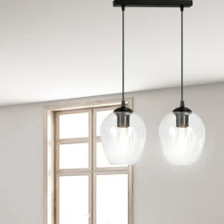 Fashion Lampa wisząca z przezroczystymi kloszami 679/2 ISTAR | Kaja Żyrandole Nowoczesne