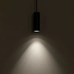 Best Lampa wisząca z punktowym zwisem, tuba 12,5cm 10765 FOURTY | Kaja Żyrandole Nowoczesne