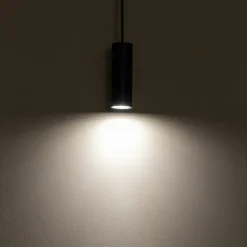 Best Lampa wisząca z punktowym zwisem, tuba 12,5cm 10765 FOURTY | Kaja Żyrandole Nowoczesne