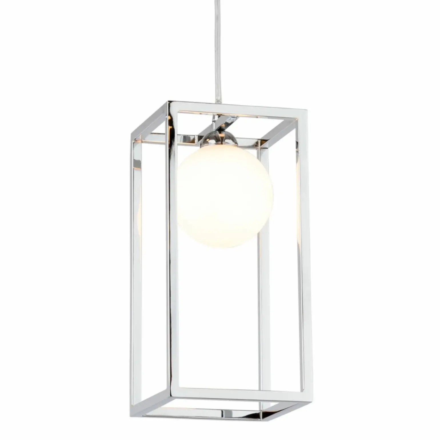 Cheap Lampa wisząca z ramką i kulą MD-BR4367-D1 CH DAISY | Kaja Oświetlenie Żyrandole Nowoczesne