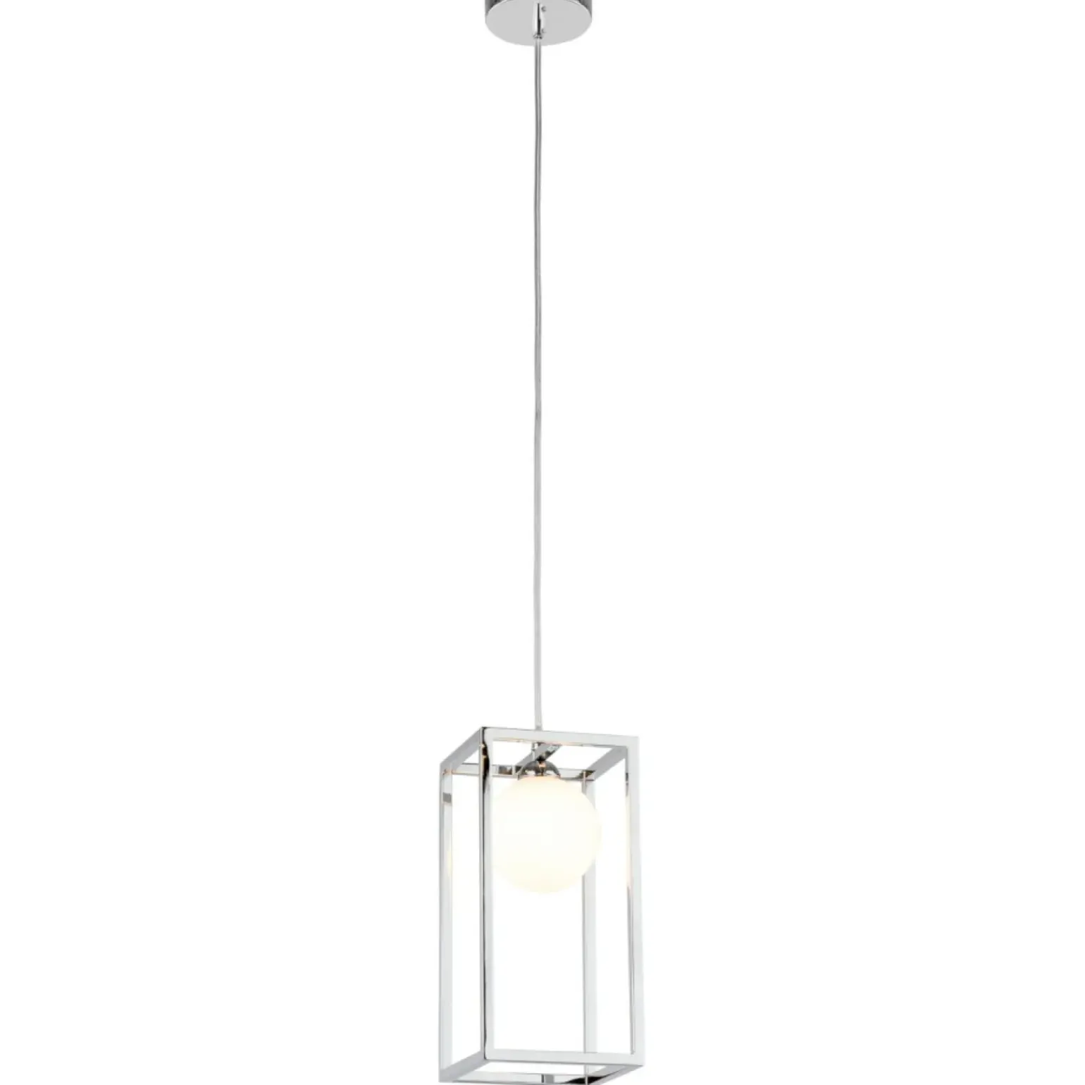 Cheap Lampa wisząca z ramką i kulą MD-BR4367-D1 CH DAISY | Kaja Oświetlenie Żyrandole Nowoczesne