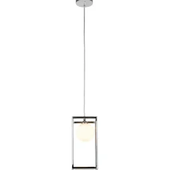 Cheap Lampa wisząca z ramką i kulą MD-BR4367-D1 CH DAISY | Kaja Oświetlenie Żyrandole Nowoczesne