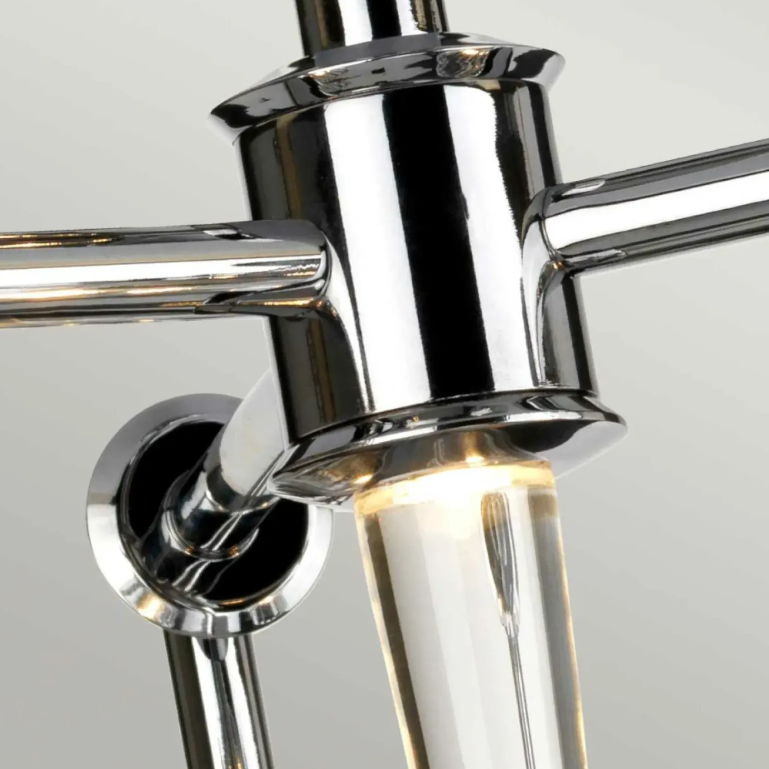 Best Lampa wisząca z regulacją wysokości BATH-AGATHA3P-PC z serii AGATHA Żyrandole Nowoczesne