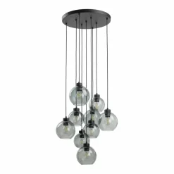 Store Lampa wisząca z różnymi kloszami TK 10208 CUBUS GRAPHITE | Kaja Żyrandole Nowoczesne