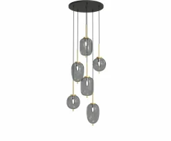 New Lampa wisząca z różnymi kloszami WF 5007-502 BELLEVILLE | Kaja Żyrandole Nowoczesne