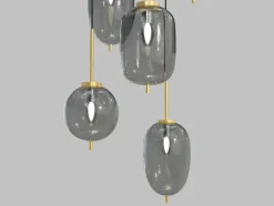 New Lampa wisząca z różnymi kloszami WF 5007-502 BELLEVILLE | Kaja Żyrandole Nowoczesne