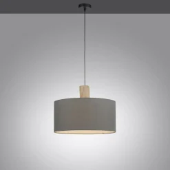 Discount Lampa wisząca z m abażurem 15112-15 z serii LINEN | Kaja Żyrandole Nowoczesne