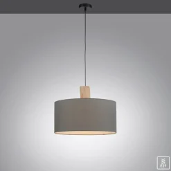 Discount Lampa wisząca z m abażurem 15112-15 z serii LINEN | Kaja Żyrandole Nowoczesne