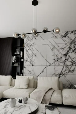 Outlet Lampa wisząca z sześcioma grafitowymi kloszami 875/6 | Kaja Żyrandole Nowoczesne