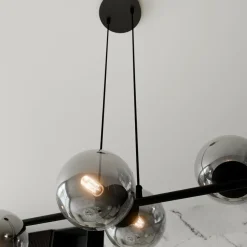 Outlet Lampa wisząca z sześcioma grafitowymi kloszami 875/6 | Kaja Żyrandole Nowoczesne