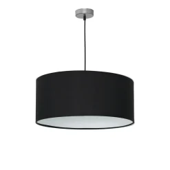 Sklep Kaja Lampa wisząca z szerokim, czarnym abażurem ML63800 CASINO | Kaja