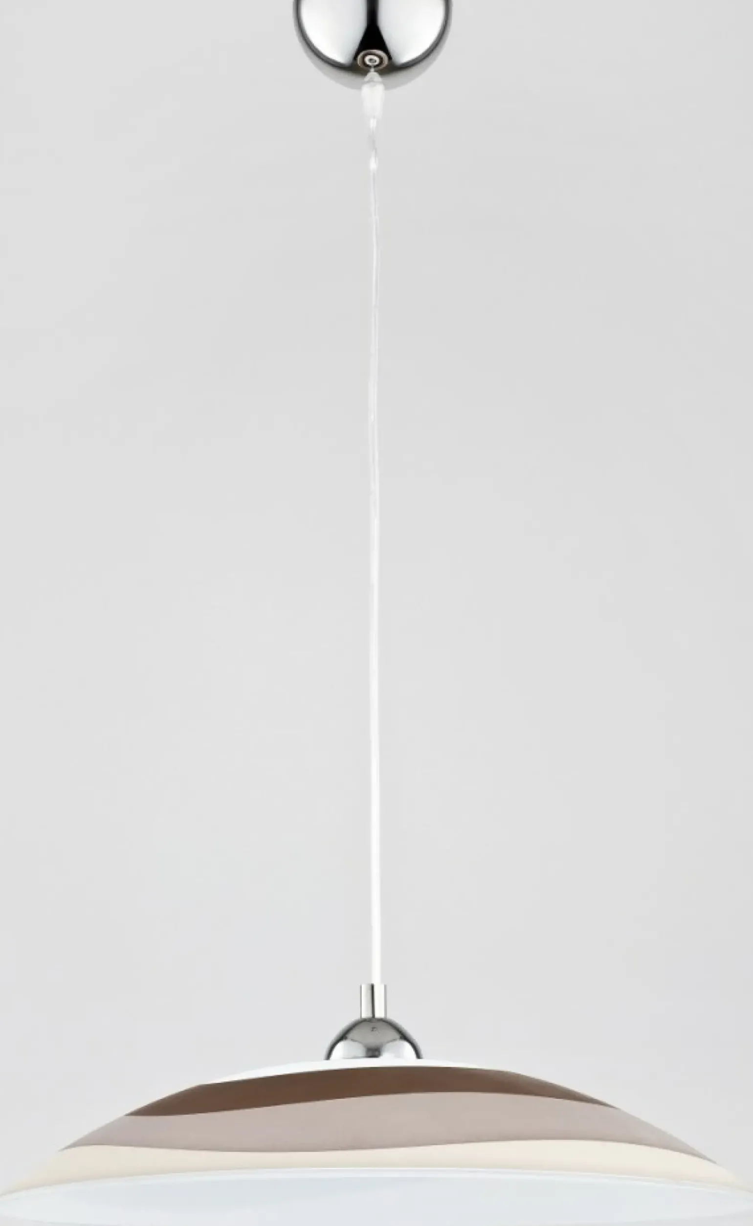 Store Lampa wisząca z szerokim kloszem zdobionym pasami AL 60389 | Kaja Żyrandole Nowoczesne