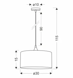 Sklep Kaja Lampa wisząca z szerokim, zielonym abażurem 31-19653 PATTI | Kaja