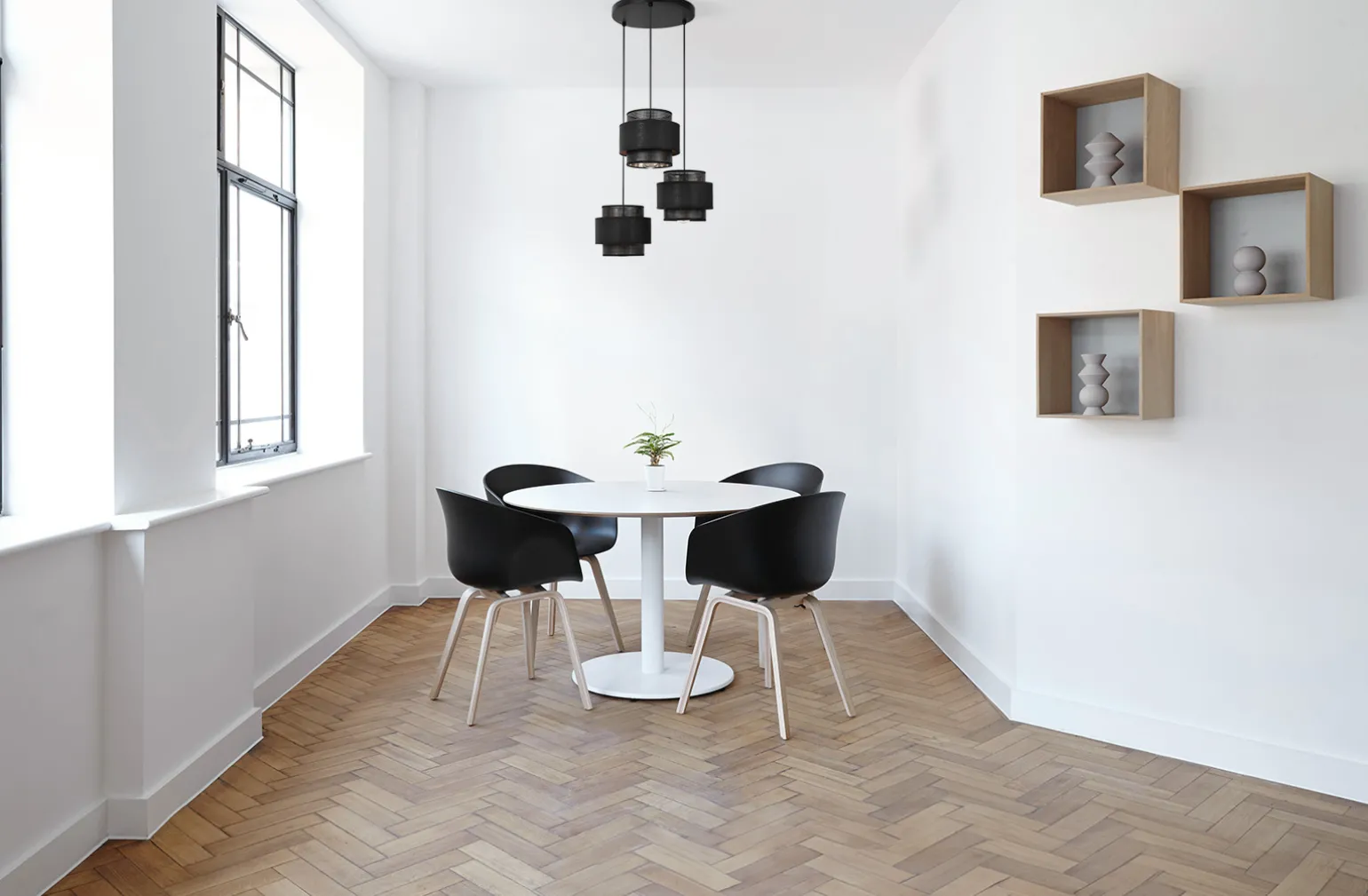 Sklep Kaja Lampa wisząca z trzema abażurami nad stół kuchenny K-5282 z serii AMOS