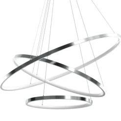 Best Lampa wisząca z trzema okręgami, do salonu ML7946 z serii ROTONDA | Kaja Oświetl Żyrandole Nowoczesne