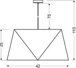 Sklep Kaja Lampa wisząca z m abażurem 31-03621 HEXAGEN | Kaja