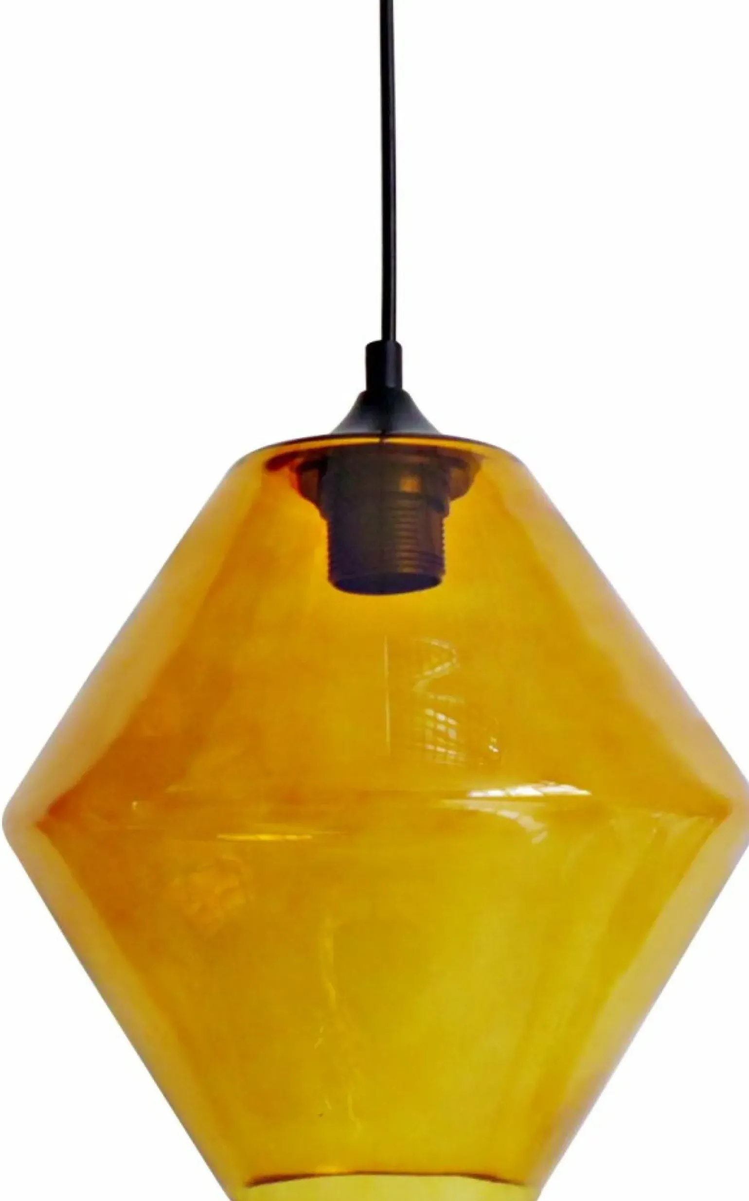 Best Lampa wisząca z żółtym, dekoracyjnym kloszem 31-36223-Z z serii BREMEN Żyrandole Nowoczesne