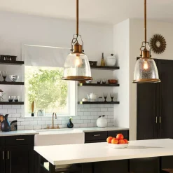 Sklep Kaja Lampa wisząca z unikalnym szkłem FE-HOBSON-P-M-AB z serii HOBSON