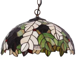 Sklep Kaja Lampa wisząca z witrażowym kloszem K-P161420 FARINA | Kaja Oświetlenie