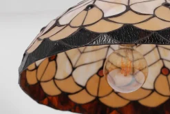 Sklep Kaja Lampa wisząca z witrażowym kloszem K-P161551 SARGAN | Kaja Oświetlenie