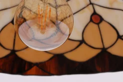 Sklep Kaja Lampa wisząca z witrażowym kloszem K-P161551 SARGAN | Kaja Oświetlenie