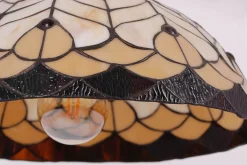 Sklep Kaja Lampa wisząca z witrażowym kloszem K-P161551 SARGAN | Kaja Oświetlenie