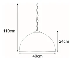 Sklep Kaja Lampa wisząca z witrażowym kloszem K-P161551 SARGAN | Kaja Oświetlenie