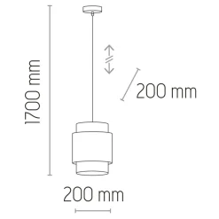 Best Lampa wisząca z wąskim, ratanowym abażurem TK 6528 BOHO | Kaja Żyrandole Nowoczesne