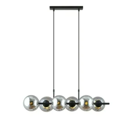 Store Lampa wisząca ze szklanymi kloszami - grafit 1207/6 z serii RORY Żyrandole Nowoczesne