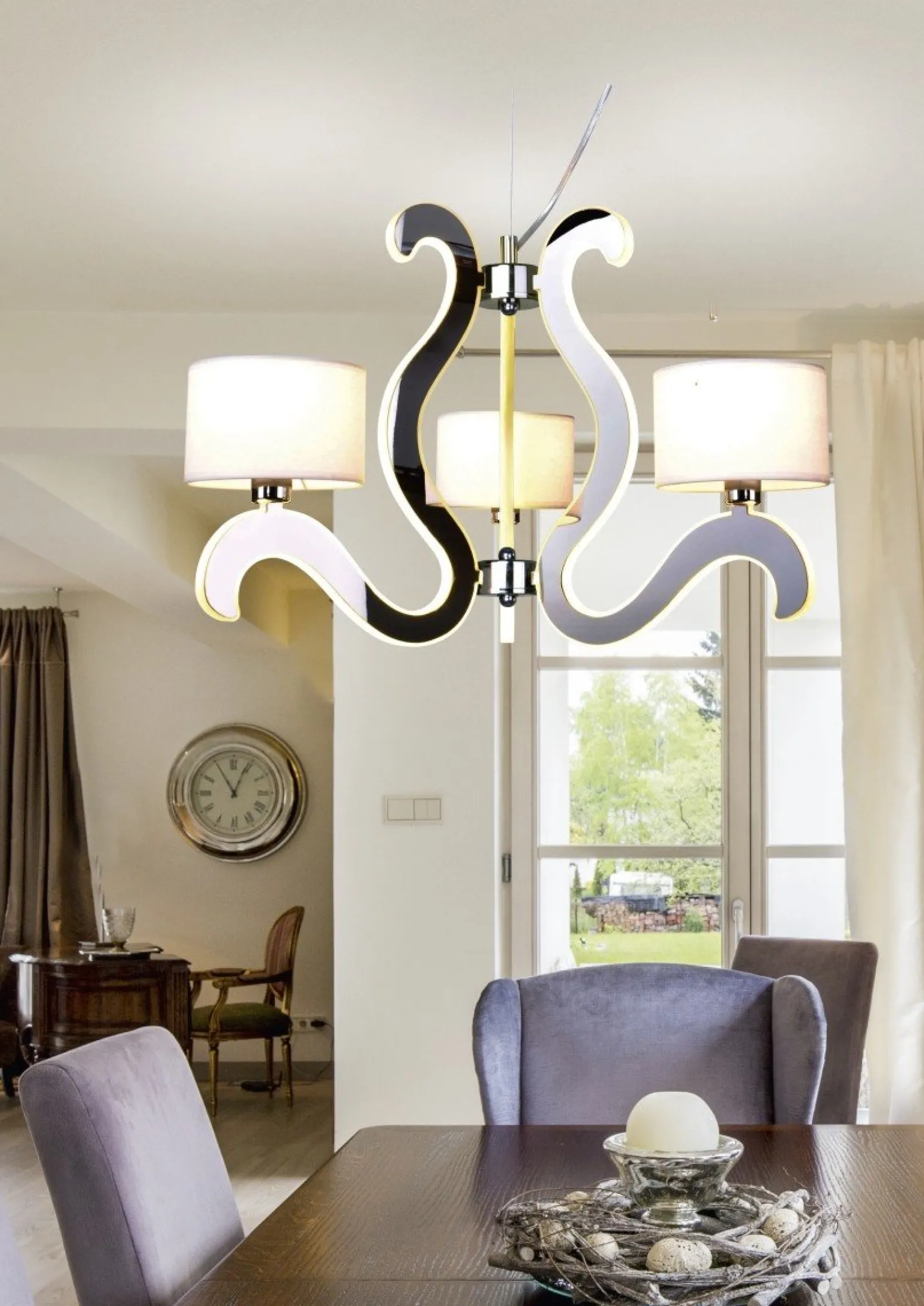 Sklep Kaja Lampa wisząca ze świecącymi ramionami 33-33895 AMBROSIA | Kaja