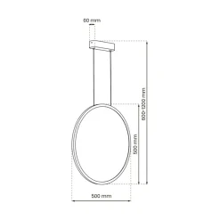 Best Lampa wisząca ze zintegrowanym LED-em ML8854 z serii SATURNO | Kaja Oświetlenie Żyrandole Nowoczesne