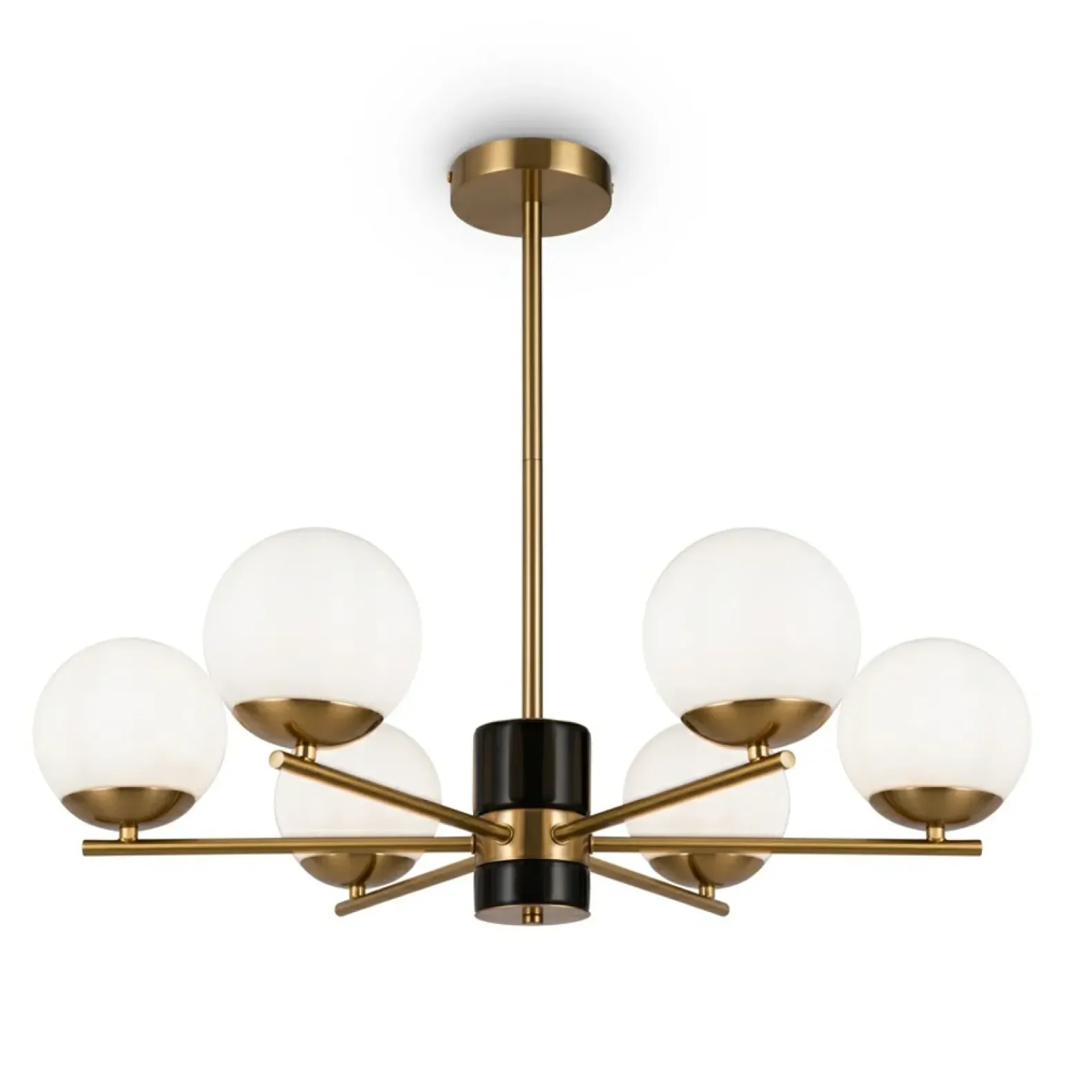 Best Sale Lampa wisząca ze złotą oprawą MOD187PL-06BS z serii MARBLE | Kaja Żyrandole Nowoczesne