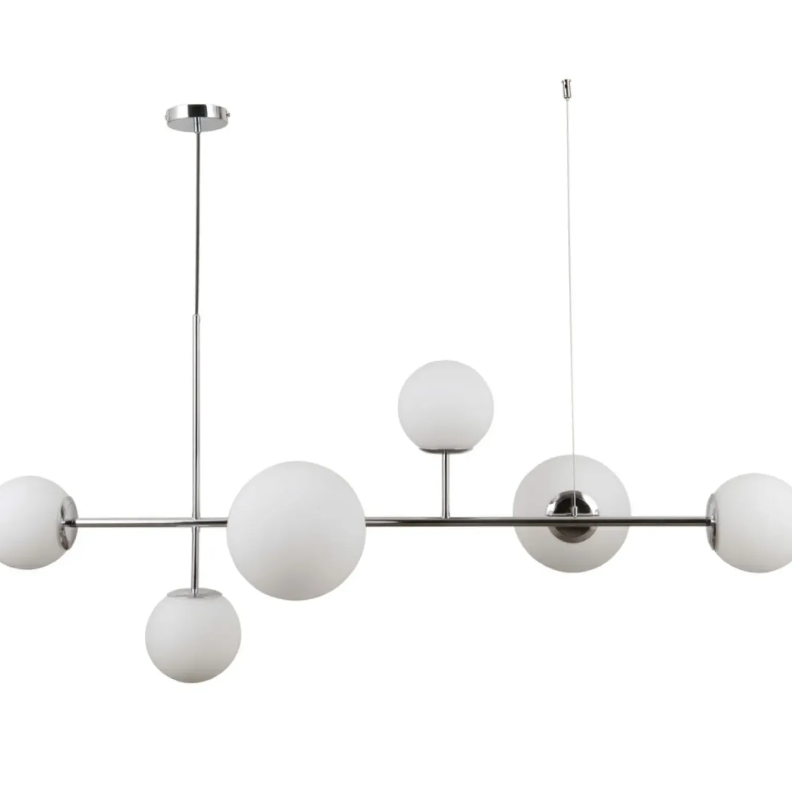 Best Sale Lampa wisząca zwis z kulami PND-31221-6B-CH VAILANTE | Kaja Żyrandole Nowoczesne