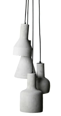 Outlet Lampa z betonowymi kloszami w surowym stylu AZ1030 KARINA | Kaja Żyrandole Nowoczesne