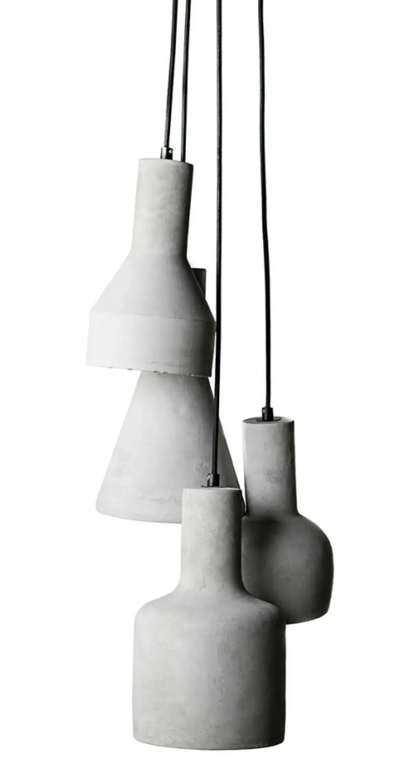 Outlet Lampa z betonowymi kloszami w surowym stylu AZ1030 KARINA | Kaja Żyrandole Nowoczesne