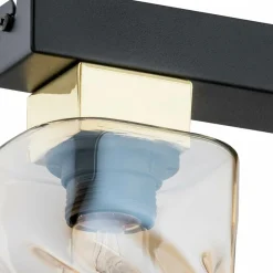 Sklep Kaja Lampa z bursztynowymi kloszami O2963 P3 CZA ZL MERU | Kaja Oświetlenie