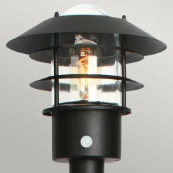 Sklep Kaja Lampa z czujnikiem ruchu HELSINGOR-PIR-BOL-BK z serii HELSINGOR