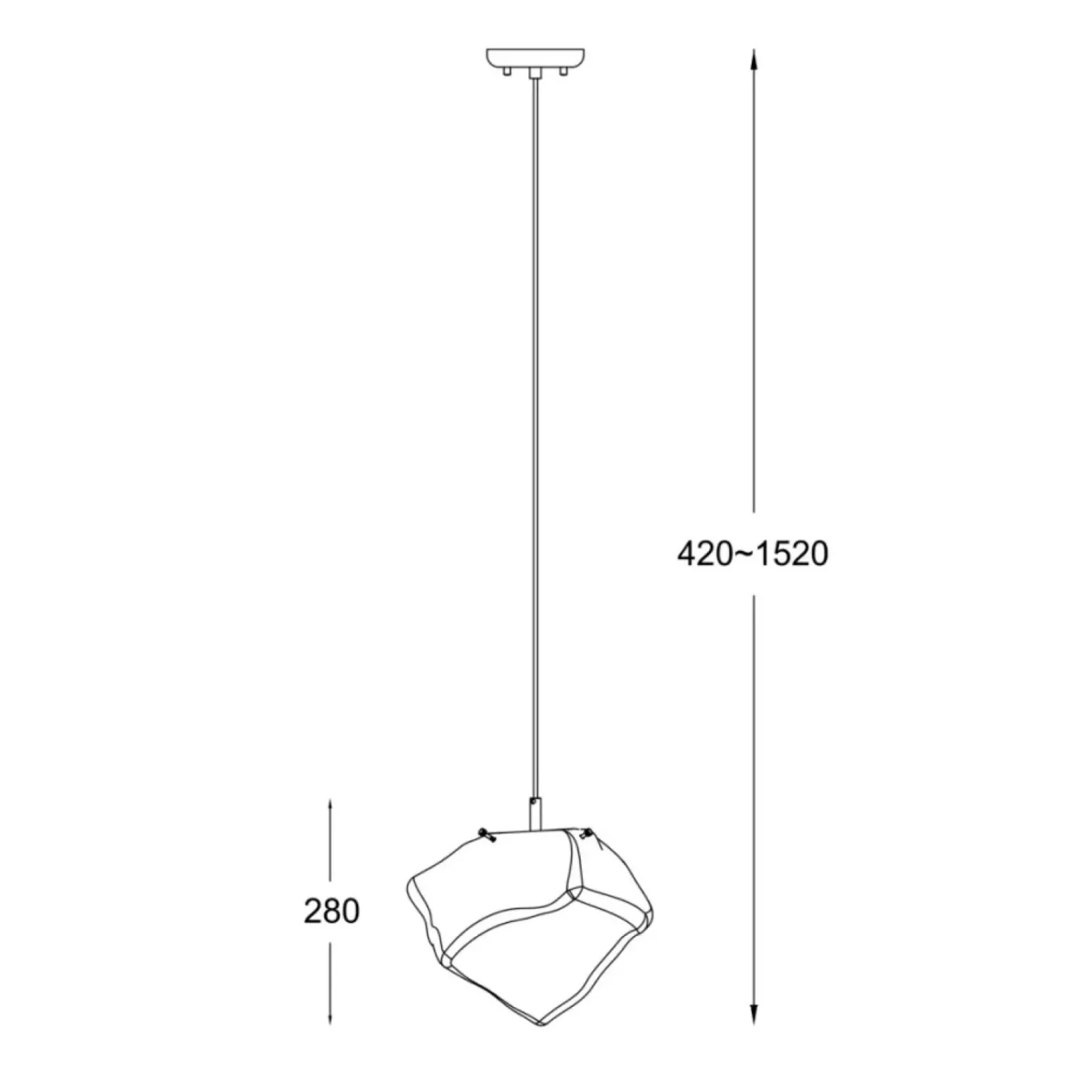 Hot Lampa z dekoracyjnym kloszem P0488-01A-F4AC ROCK| Kaja Oświetlenie Żyrandole Nowoczesne