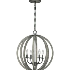 Sklep Kaja Lampa z drewnianymi elementami FE-ALLIER-4P-WW z serii ALLIER