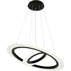 Best Sale Lampa z dwoma ledowymi obręczami ⌀50 ⌀30 ML348 COSMO | Kaja Żyrandole Nowoczesne