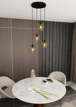 Online Lampa z kaskadą nieregularnych kloszy 681/4PREM ISTAR PREMIUM | Kaja Żyrandole Nowoczesne