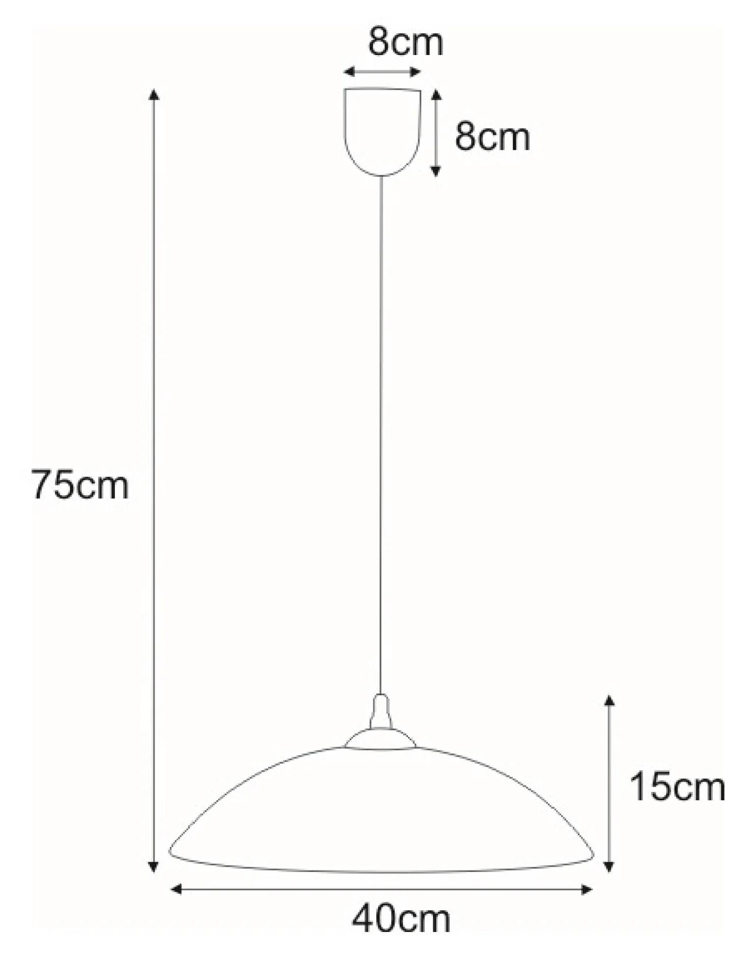 Sklep Kaja Lampa z kloszem z niebieskim obramowaniem K-3513 UFO | Kaja