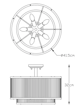 Sklep Kaja Lampa z kryształowym kloszem C0528-05H-V6AC SERGIO| Kaja Oświetlenie
