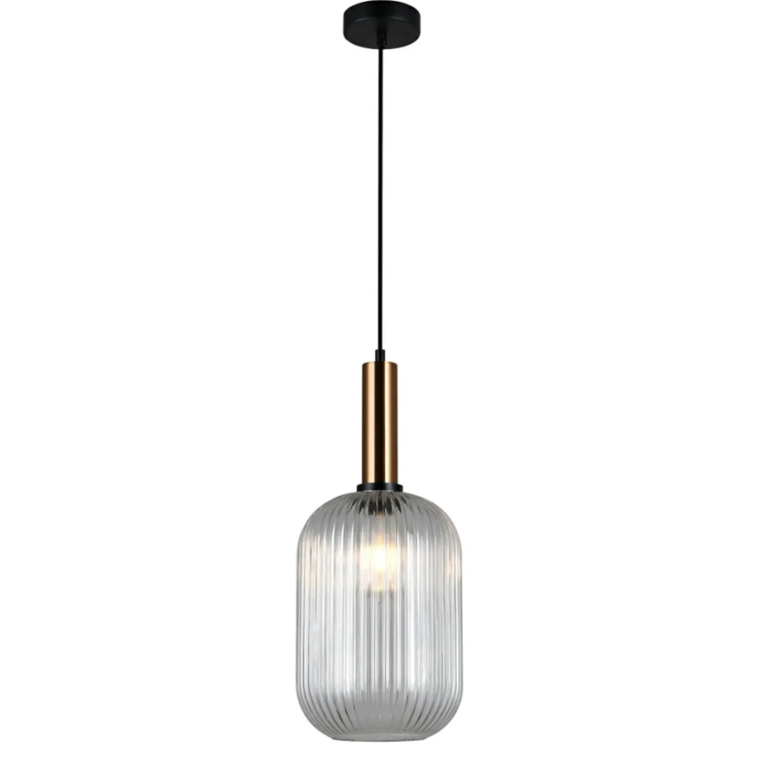 Best Lampa z kryształowym kloszem PND-5588-1L-BRO+CL ANTIOLA | Kaja Żyrandole Nowoczesne