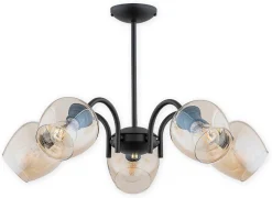 Sklep Kaja Lampa z miodowymi kloszami O3065 W5 CZA ZL KATLA | Kaja Oświetlenie